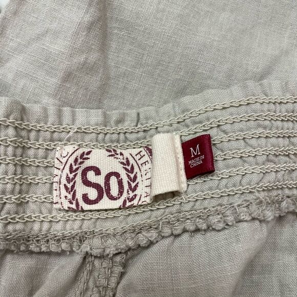 “SO” Linen pants NWT sz M - Picture 6 of 6